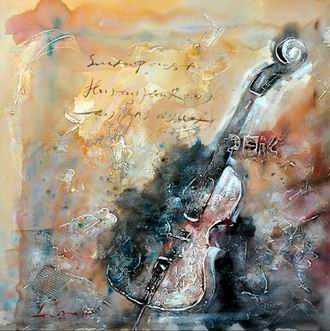 Musical Instrument oil painting